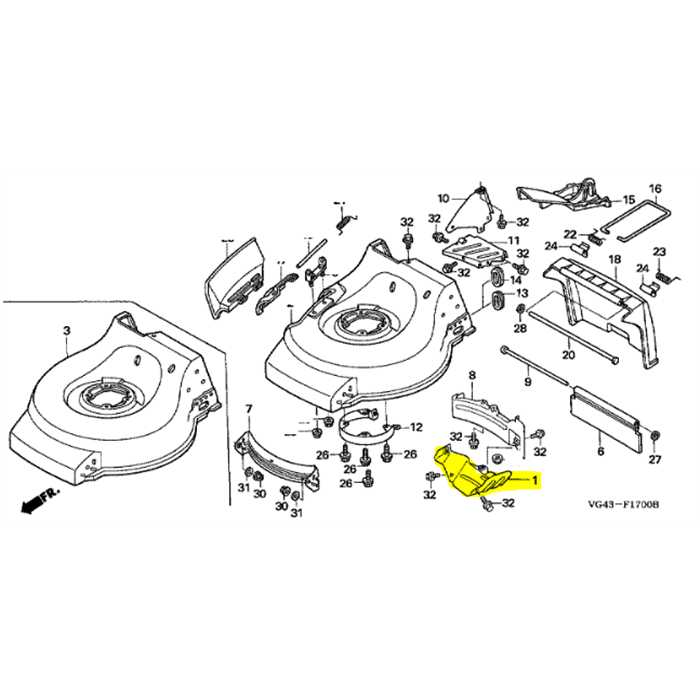 Couvercle de protection courroie IZY53, 63610-VG4-020