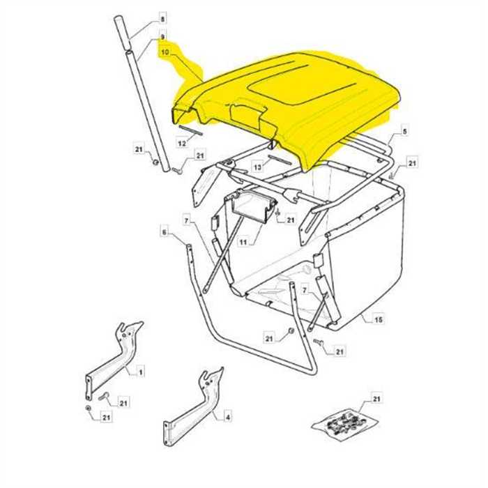 Couvercle supérieur bac arrière MP84 Rouge Ral3003, 251104790, 3251104790