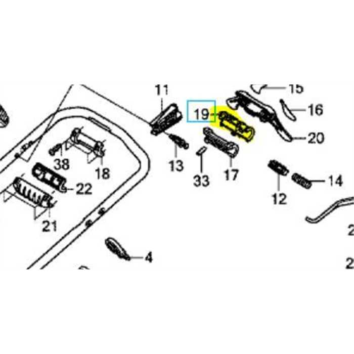 Couvercle étrier supérieur HONDA HRX537, 54442VH7T30, 54442-VH7-T30