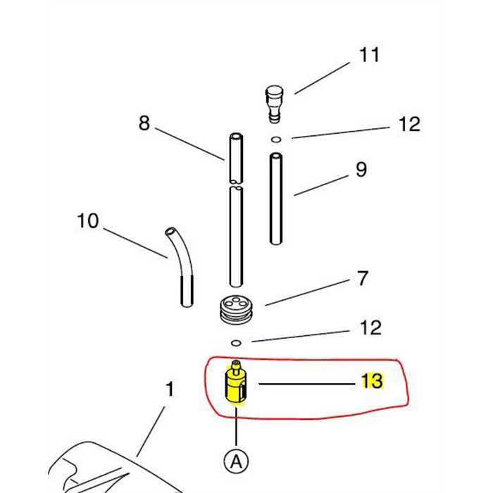 Crépine de réservoir ECHO GT222ES, 13120507320, 131205-07320