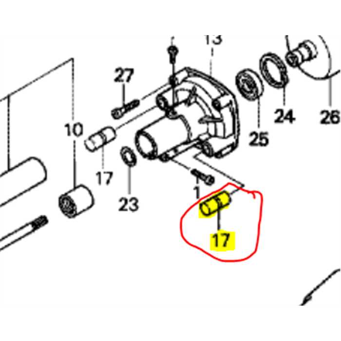 Caoutchouc cone antivibration HONDA UMT40-45, 80050Y12003, 80050-Y12-003