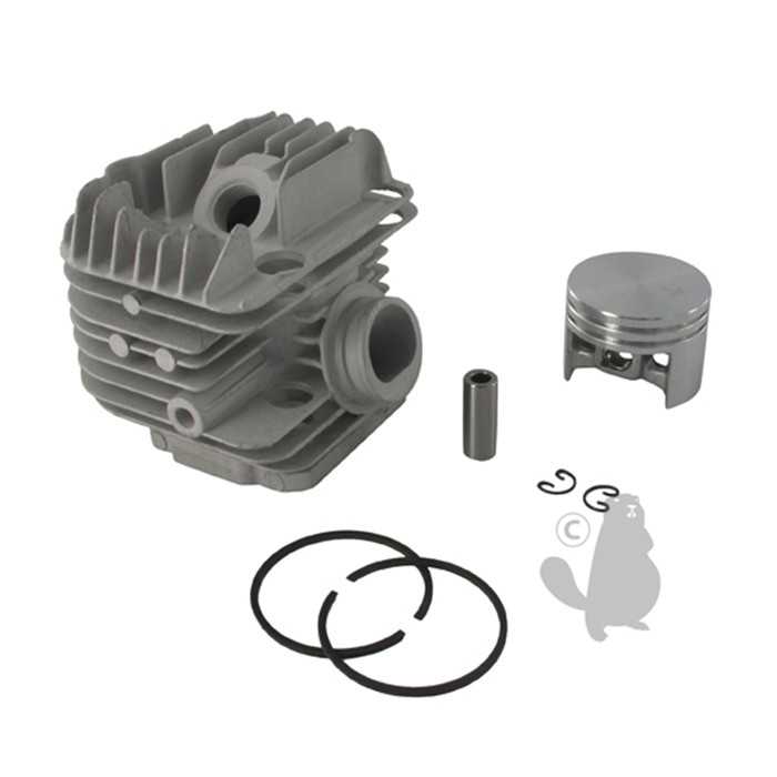 Cylindrée complète diam : 40mm adaptable pour STIHL MS200 et MS200T. Remplace origine: 1129-020-1202, 11290201202