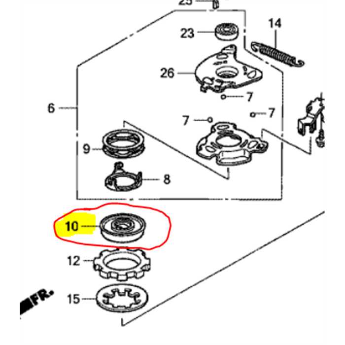 Disque de commande de rotostop HONDA HRD - HRB, 75141-VE1-G00, 75141VE1G00