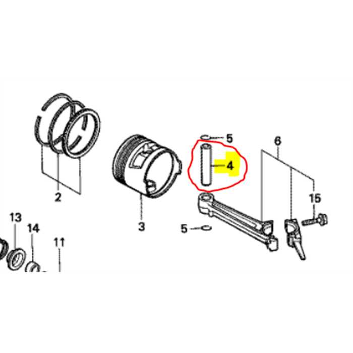 Axe de piston HONDA gv100 - HR173, 13111892000, 13111-892-000