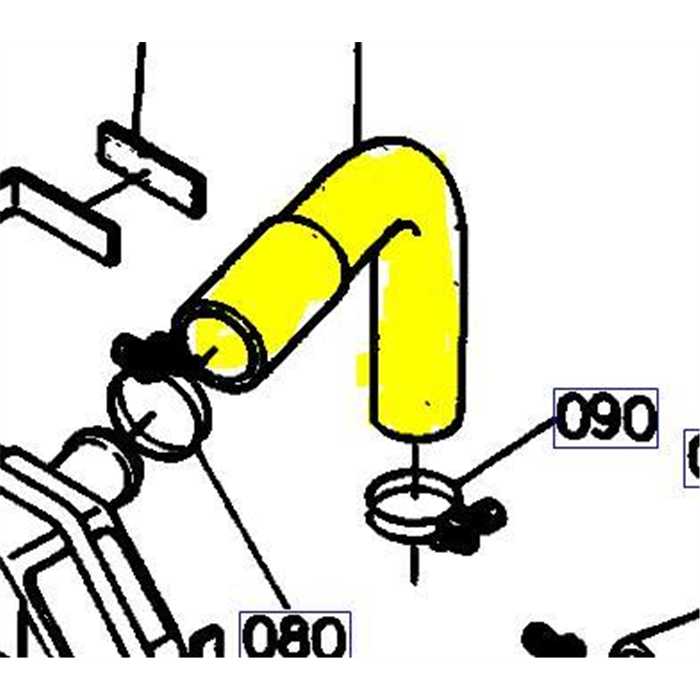 Durite suppérieur kubota f2000, 7661158620, 76611-58620