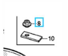 Ecrou de lame Miimo 310-520, 90305-VP7-000