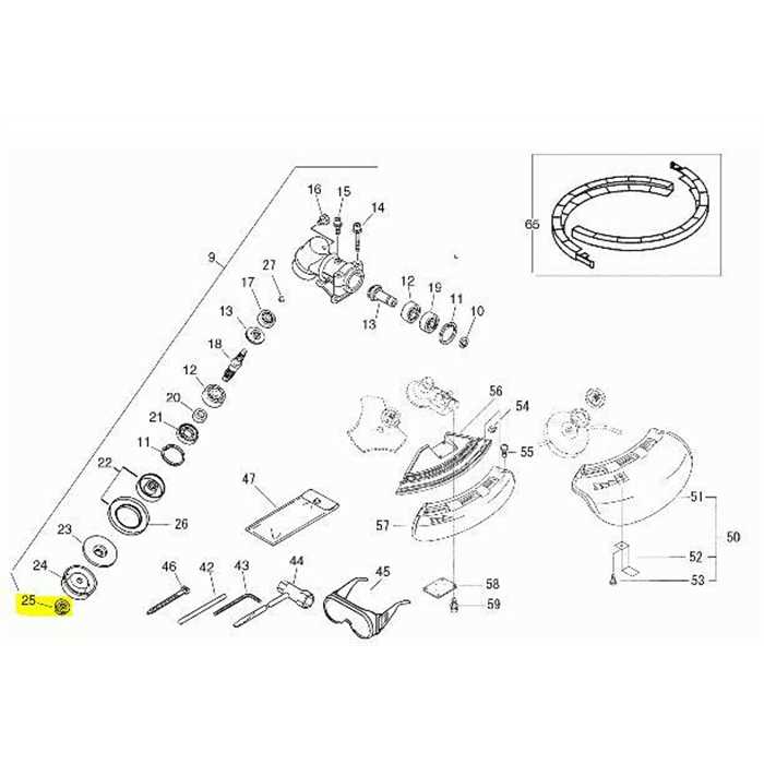 Ecrou de lame Echo BCLS580, 61032047530, 610320-47530