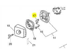 Ecrou vis de support de filtre a air ECHO hcr1500, 12901152730, 129011-52730