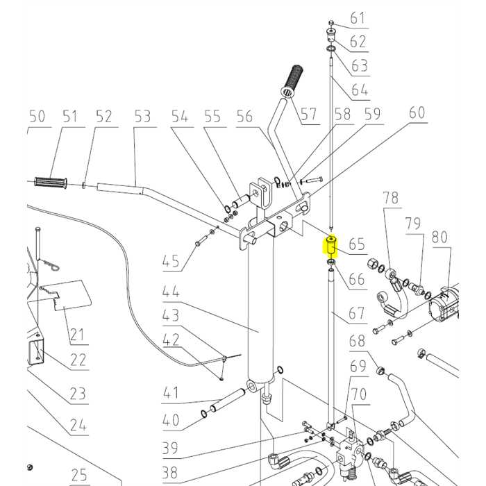 Ecrou troue pour tige de réglage fendeuse GTM, 070020065, MZLS070020065