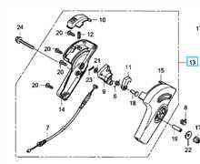 Enclenchement de lame complet HONDA HRX537cvy, 75180-VH7-K51