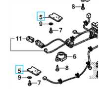 Capteur obstruction choc HONDA Miimo 300 500 310 520, 36240-VP9-003, 36240-VP7-003