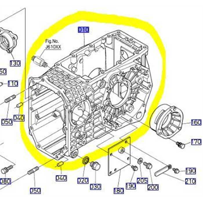 carter boite kubota stv40 TA470-21210, TA47021210