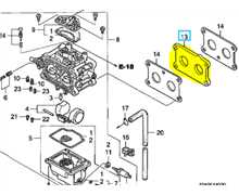 Entretoise de carburateur HONDA HF2417-HF2415-GCV520-GCV530, 16211-Z0A-000