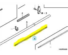 Axe dans le tube HONDA UMK431e, 80081-VJ5-003