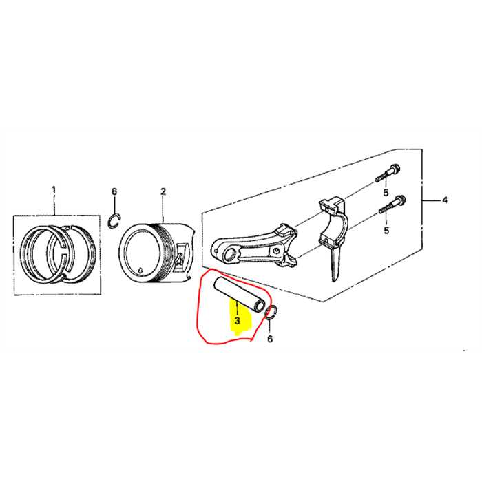 Axe de piston HONDA GX160, 13111Z1T000, 13111-Z1T-000