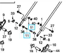 Ergot fixation manche 1/4 tour HONDA HRX476, 53158-VK8-J50