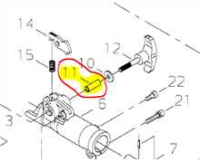 Axe maintien cliquet poignée multifonction, V354000260, V354-000260, SI1790106220