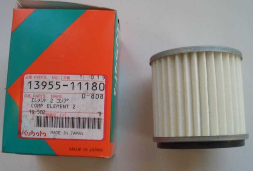 Filtre a air KUBOTA t750 moteur gs200 jusqu''a 81...., 1395511180, 13955-1118-0