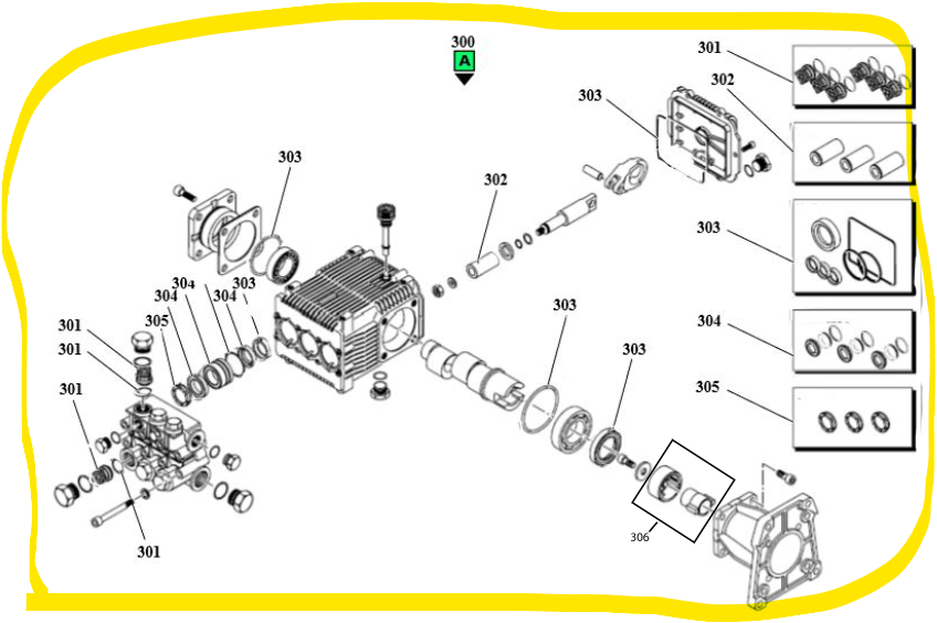 Pompe complète Pramac PW240, G081103