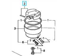 Flotteur carbu gv150-gv200, 16013-883-005