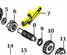 Fourchette de boite HRA2150, 23440-VA3-J03, 23440-VA3-J02