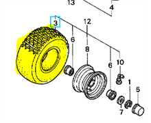 Pneu avant HONDA HF2315 HF2417, 80617-VK1-003, 06806-VK1-506