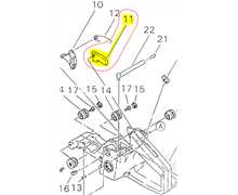 gâchette de gaz Shindaiwa 300s, C460000270, C460-000270