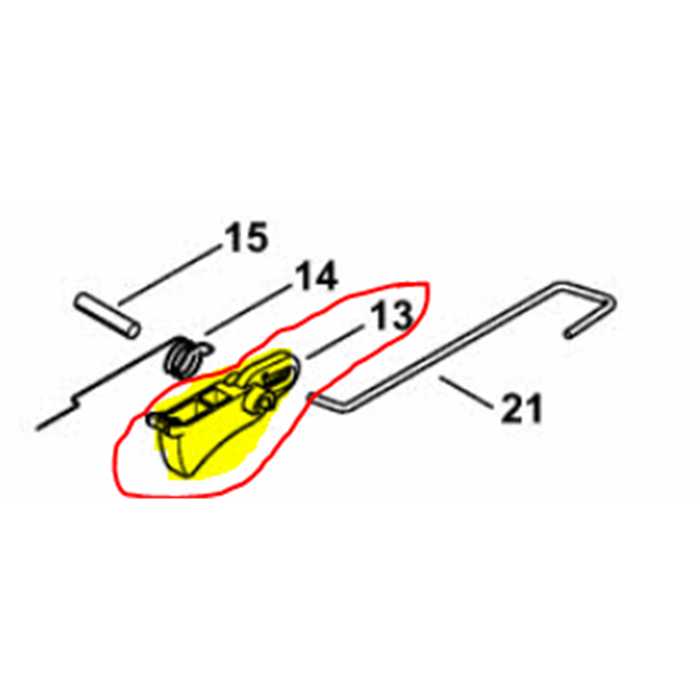 Gachette de gaz STIHL MS391, 11401821000, 1140-182-1000