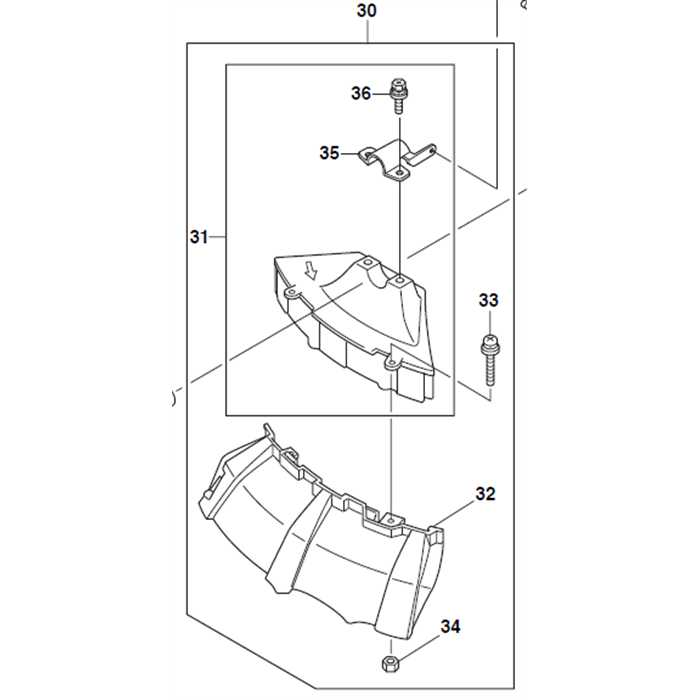 Garand de protection débroussailleuse Dolmar MS252, 367806000, 367 806 000, 625.806.0002, 6258060002