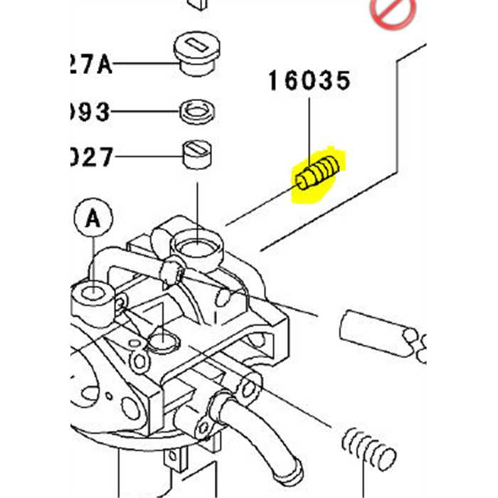 Gicleur air 0.9 fc150v, 160352063, 16035-2063