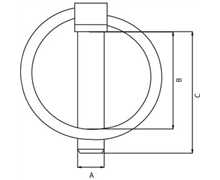 Goupille clips D8-36, GOUPCLIP8L36, LP 868KR, LP8KR