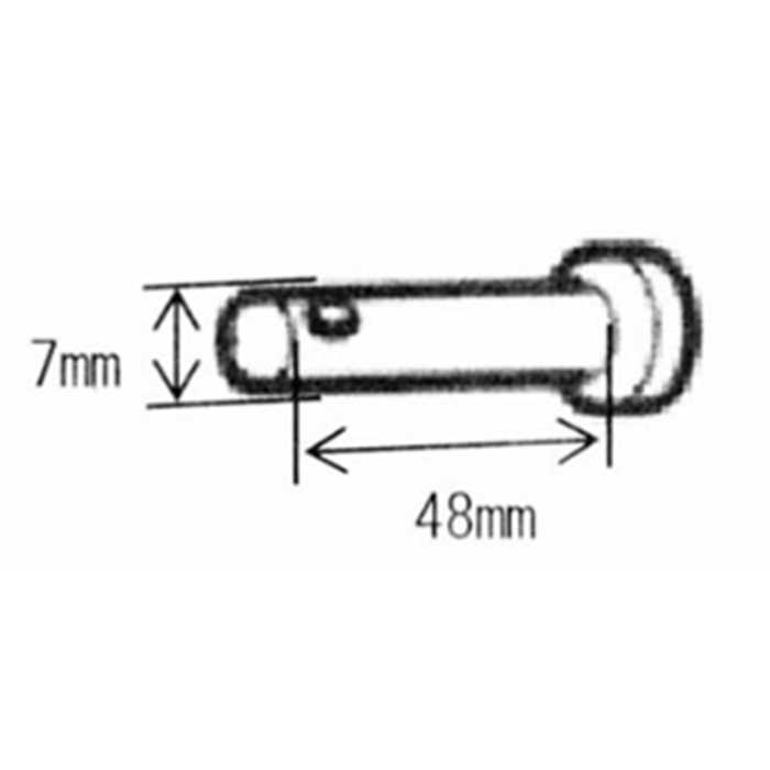 Goupille axe droit troue, 90755708000, 90755-708-000