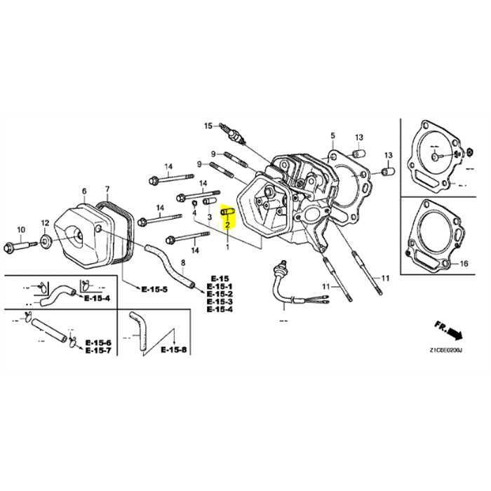 Guide de soupape admission GX-v240 a 390, 12204-ZE2-306, 12204-ZE2-315