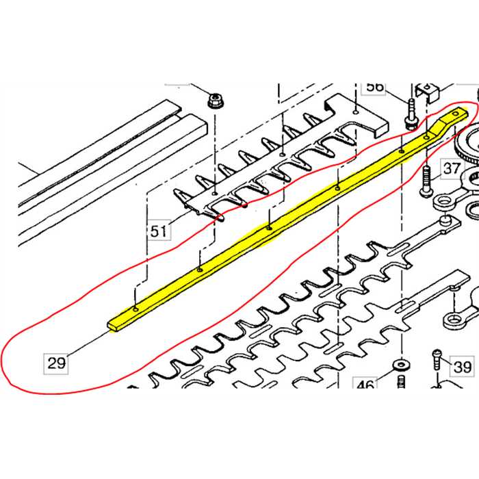 Guide de lame maruyama ht230dr 609mm, 581912, MAR-581912