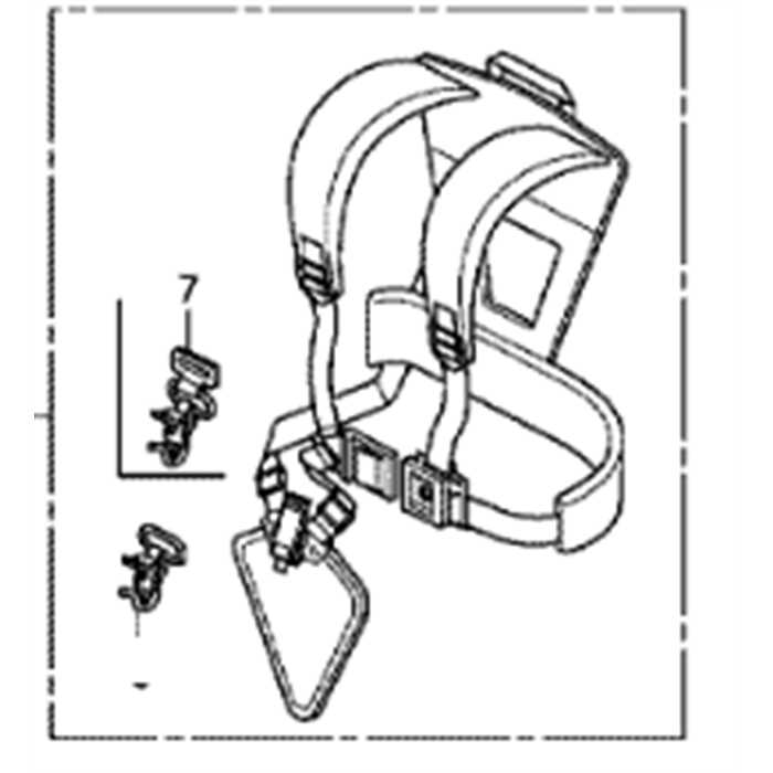 Harnais confort débroussailleuse HONDA, 68150-VL6-P32