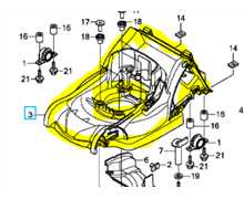 Chassis nu HONDA HRX476, 76111-VK8-J51