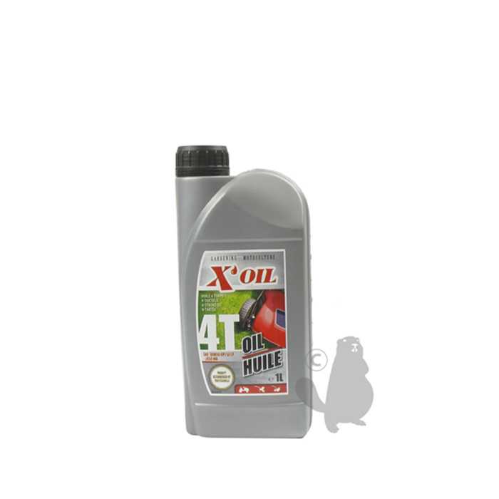 Huile XOIL 4 temps - SAE10W30 API SJ/CF - JASO MA2 en bidon de 1 litre- Préconisée pour moteurs HON, 8109655, 810-9655