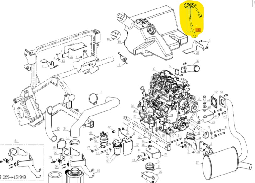 Jauge carburant, 31410, ET31410