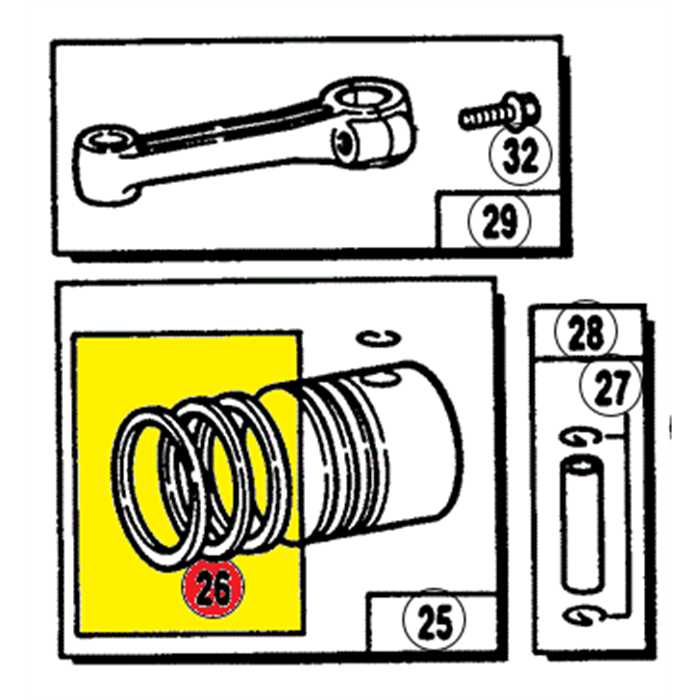 Jeu de segment Briggs et Stratton set-020 modèle 100000 a 100708, 490800, BS490800