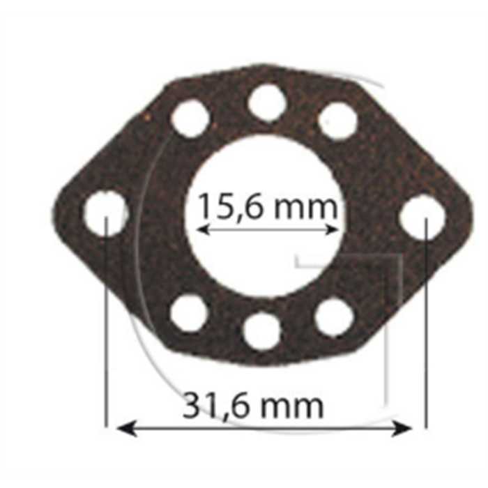 Joint dadmission de tronçonneuse adaptable pour carburateur HU. Remplace origine: 16B-248, 16B248, 16B-248