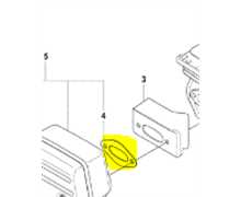 Joint échappement Husqvarna K950-K960-K970, 506378101, 5063781.01, 7391883279397, 585280901, 5852809.01, 5852809-01