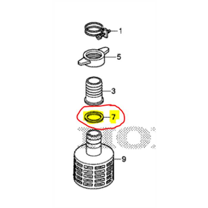 Joint accouplement de pompe HONDA, 78313YB3000, 78313-YB3-000