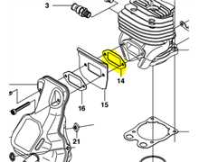 Joint échappement côté moteur K750, 5064123-01