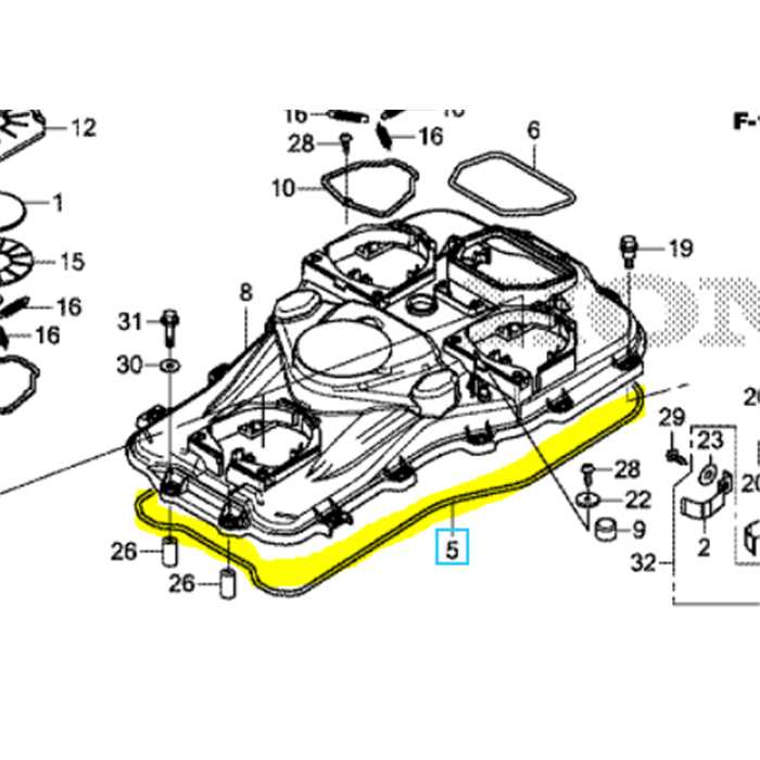 Joint carter châssis HONDA Miimo3000, 50103-VP9-000