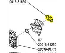 Joint admi.carb-pipe ph230, V103001210, 20016-81530, SI2001681530, 2001681530