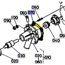 joint de pompe à eau complète kubota f2000, 15676-73430, 1553173430, 1567673430, 1567673430, 15676-73430