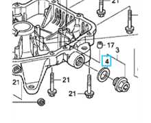 Joint de bouchon de vidange HONDA, 15625-ZE1-003