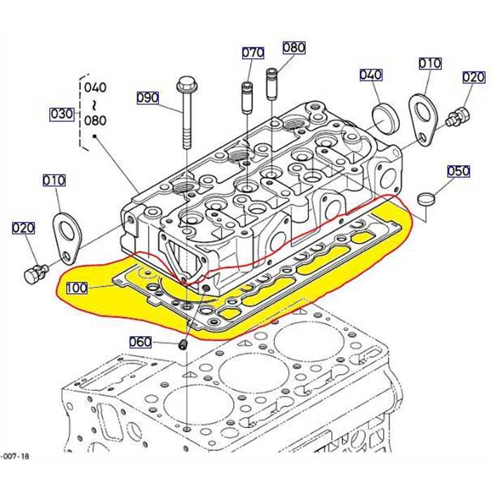 Joint de culasse KUBOTA G23 - D905, 1G96203313, 1G962-0331-3