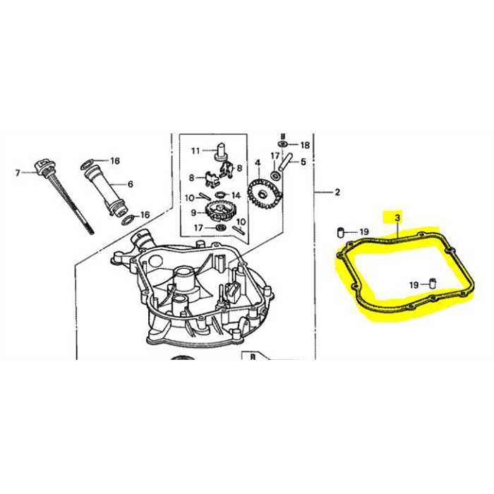 Joint de couvercle de boitier HONDA GV100-HRB423 - OBSOLETE , 11381ZL1000, 11381-ZL1-000