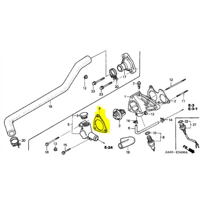 Joint couvercle de thermostat HONDA GX360, 19318-ZA0-700, 19318-ZA0-800